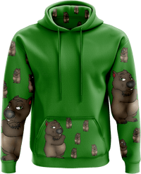 Wally Wombat Hoodies - fungear.com.au