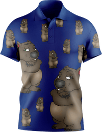 Wally Wombat Men's Short Sleeve Polo - fungear.com.au