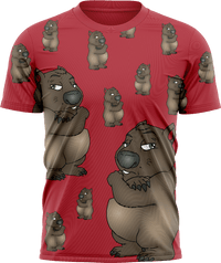 Wally Wombat T shirts - fungear.com.au