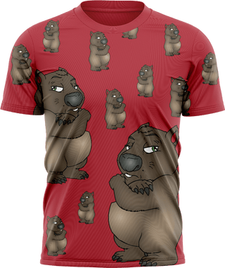 Wally Wombat T shirts - fungear.com.au