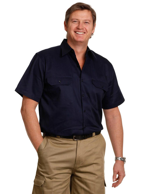 WT01 cool breeze S/S cotton work shirt - kustomteamwear.com