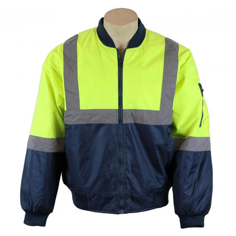 2258# TAPED HI VIS BOMBER JACKET - kustomteamwear.com