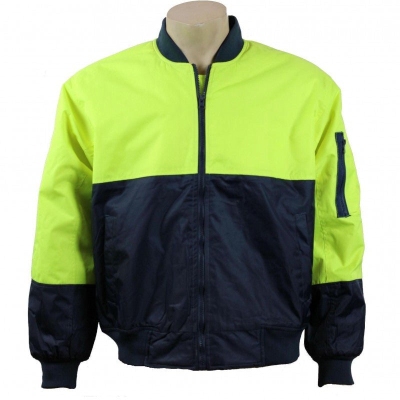 2868# HI VIS BOMBER JACKET - kustomteamwear.com