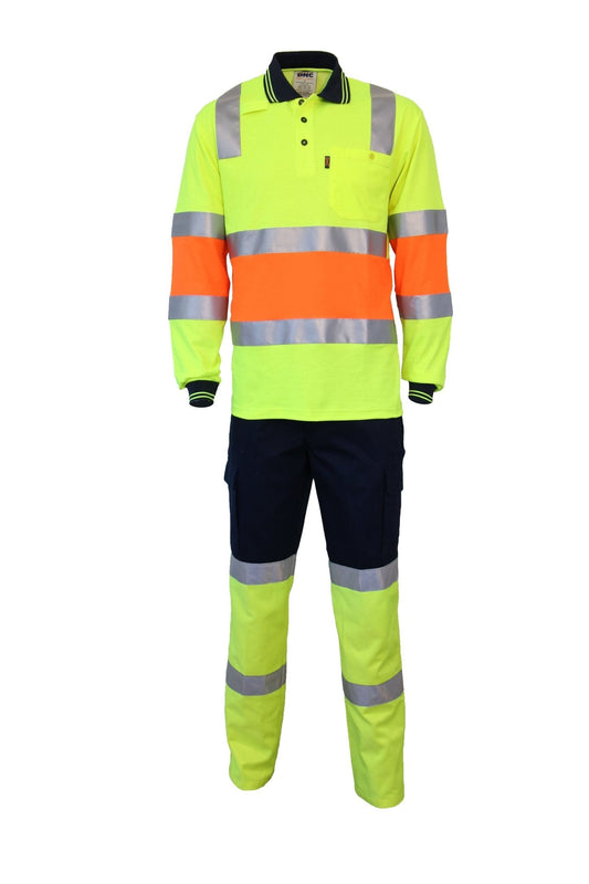 2TONE COTTON BACK BIOMOTION TAPED POLO - kustomteamwear.com