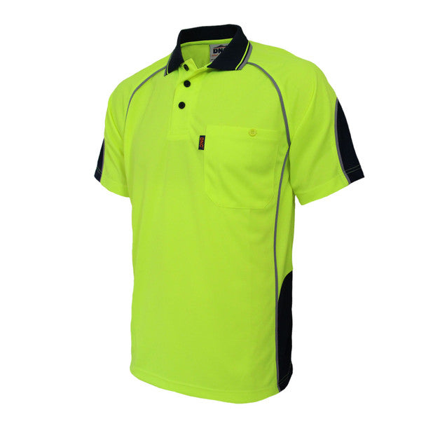 Hi-Vis Semicircle-piping Polo