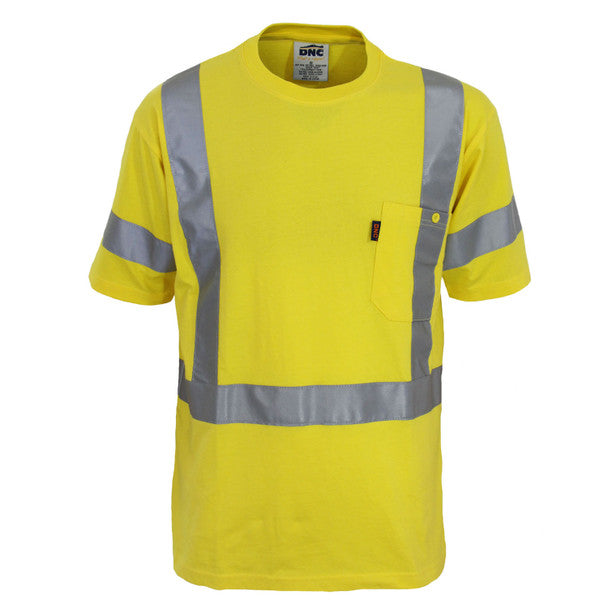 Hi-Vis Cotton taped Tee Short Sleeve