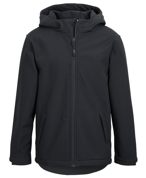 PODIUM KIDS THREE LAYER HOODED SOFTSHELL JACKET