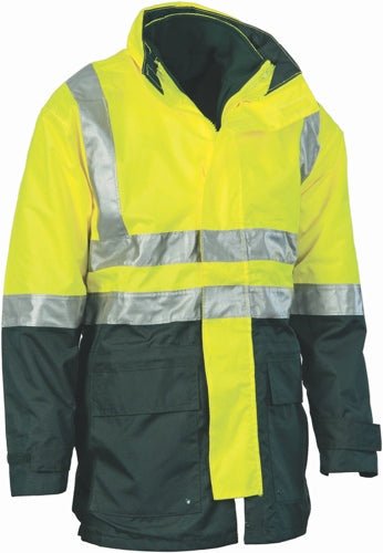 4 in 1 HiVis Two Tone Breathable Jacket with Vest and 3M R/Tape