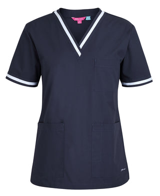 JB's CONTRAST UNISEX SCRUBS TOP