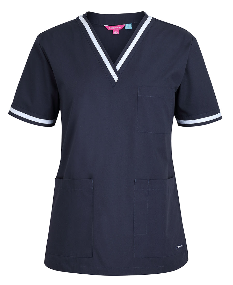 JB's CONTRAST LADIES SCRUBS TOP