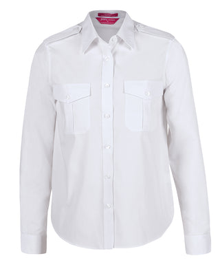 JB's LADIES L/S EPAULETTE SHIRT