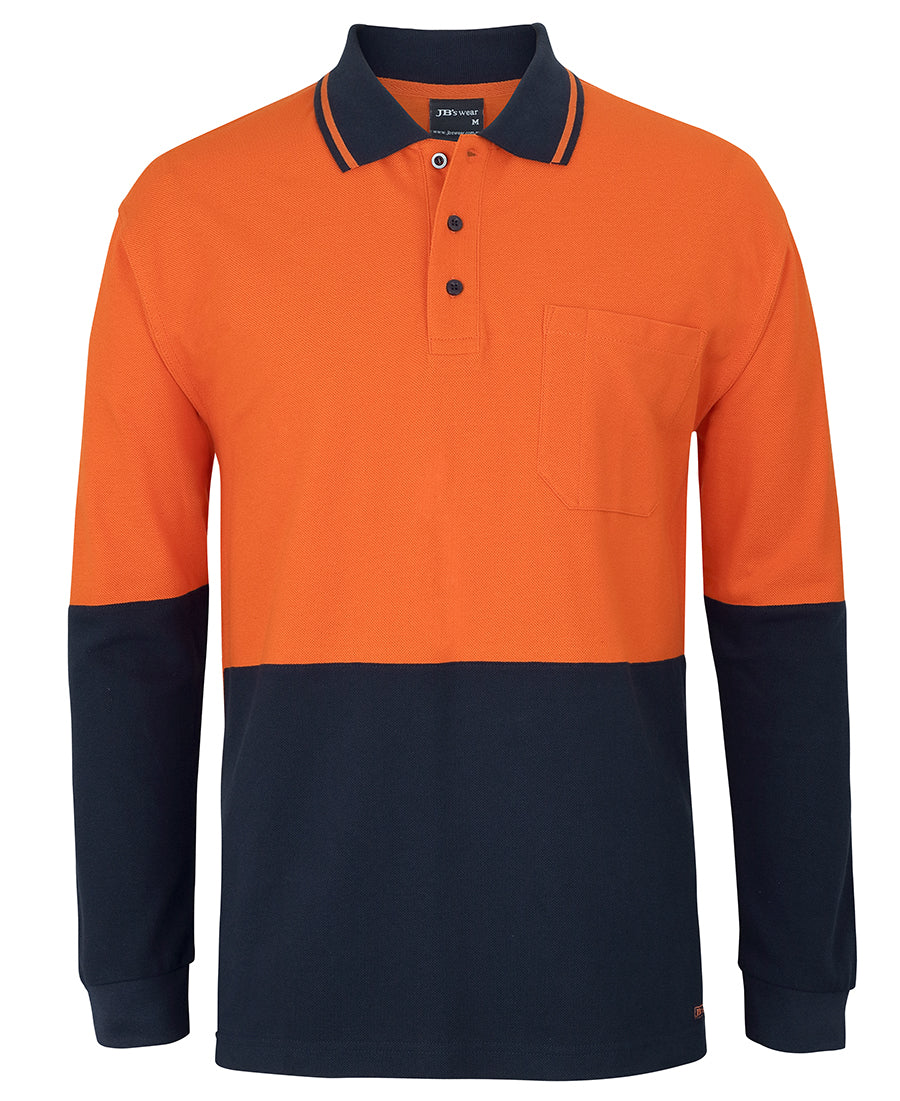 JB's HV L/S COTTON PIQUE TRAD POLO