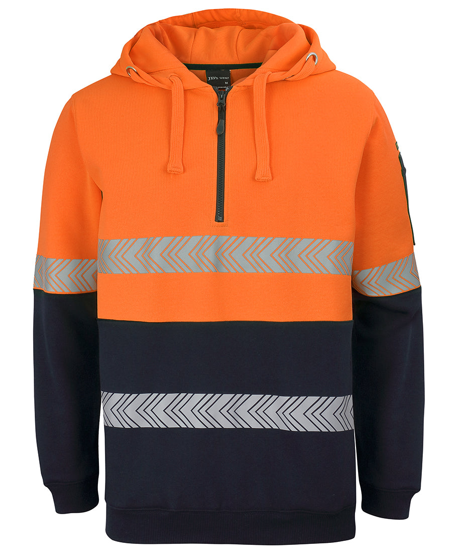 JB's HV (D+N) 1/2 ZIP SEGMENTED TAPE HOODIE