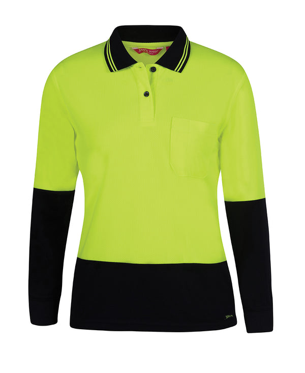 JB's LADIES HV L/S COMFORT POLO