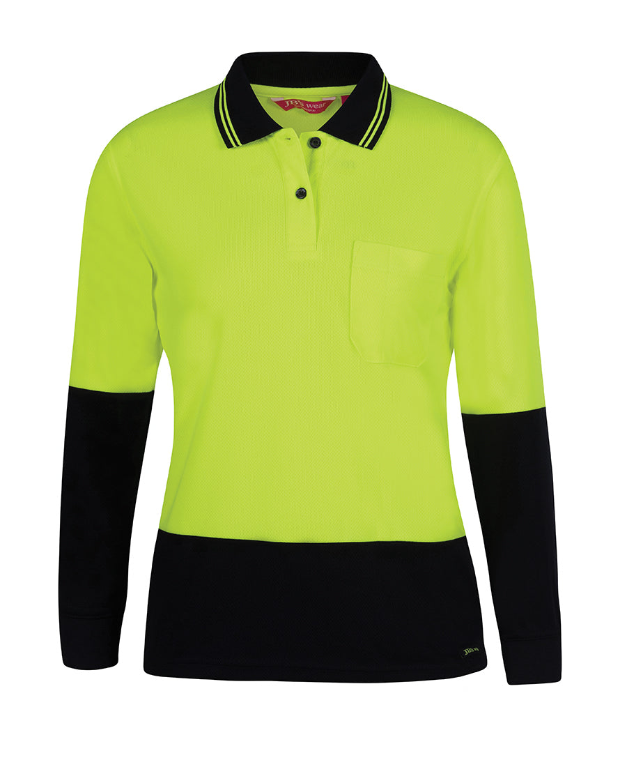 JB's LADIES HV L/S COMFORT POLO