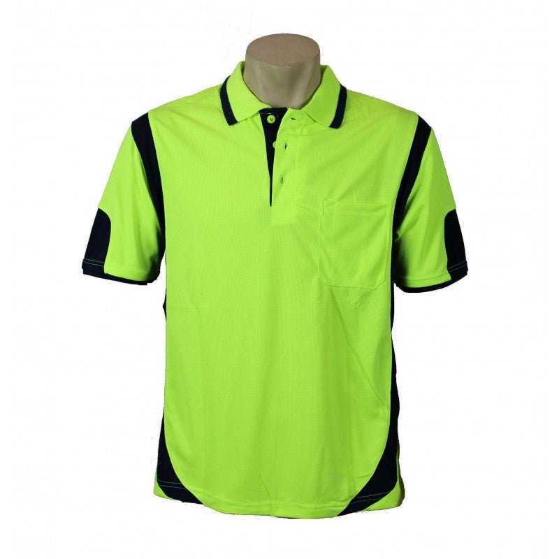 9060# HI VIS & WORK S/S POLO SHIRT