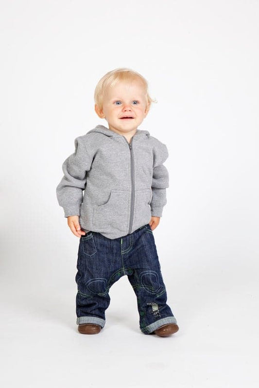 Babies Fleece Zip Hoodie - kustomteamwear.com