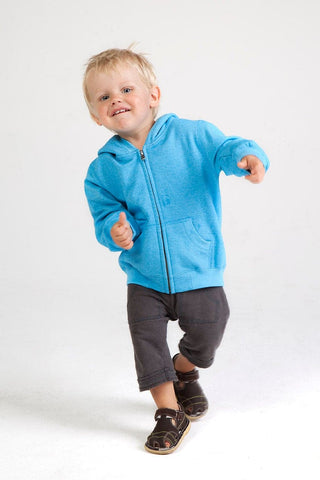 Babies Heather Zip Hoodie - kustomteamwear.com