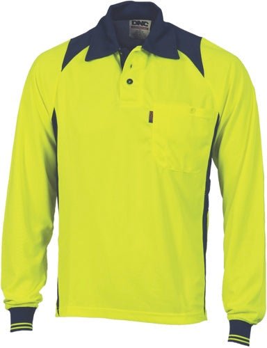 Cool Breathe Action Polo Shirt - Long Sleeve