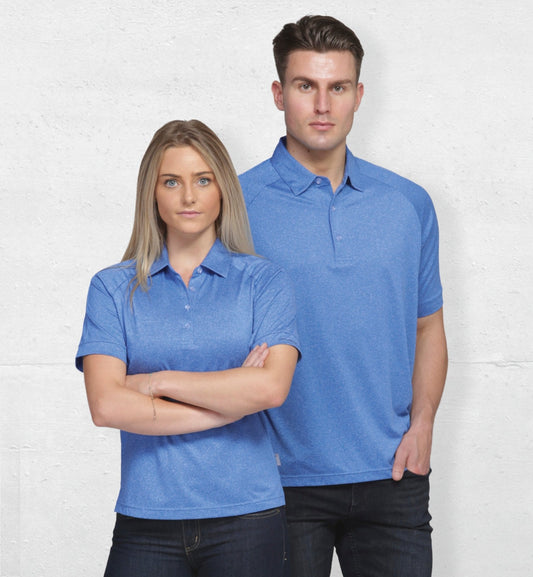 Dri Gear Melange Polo - Mens - kustomteamwear.com