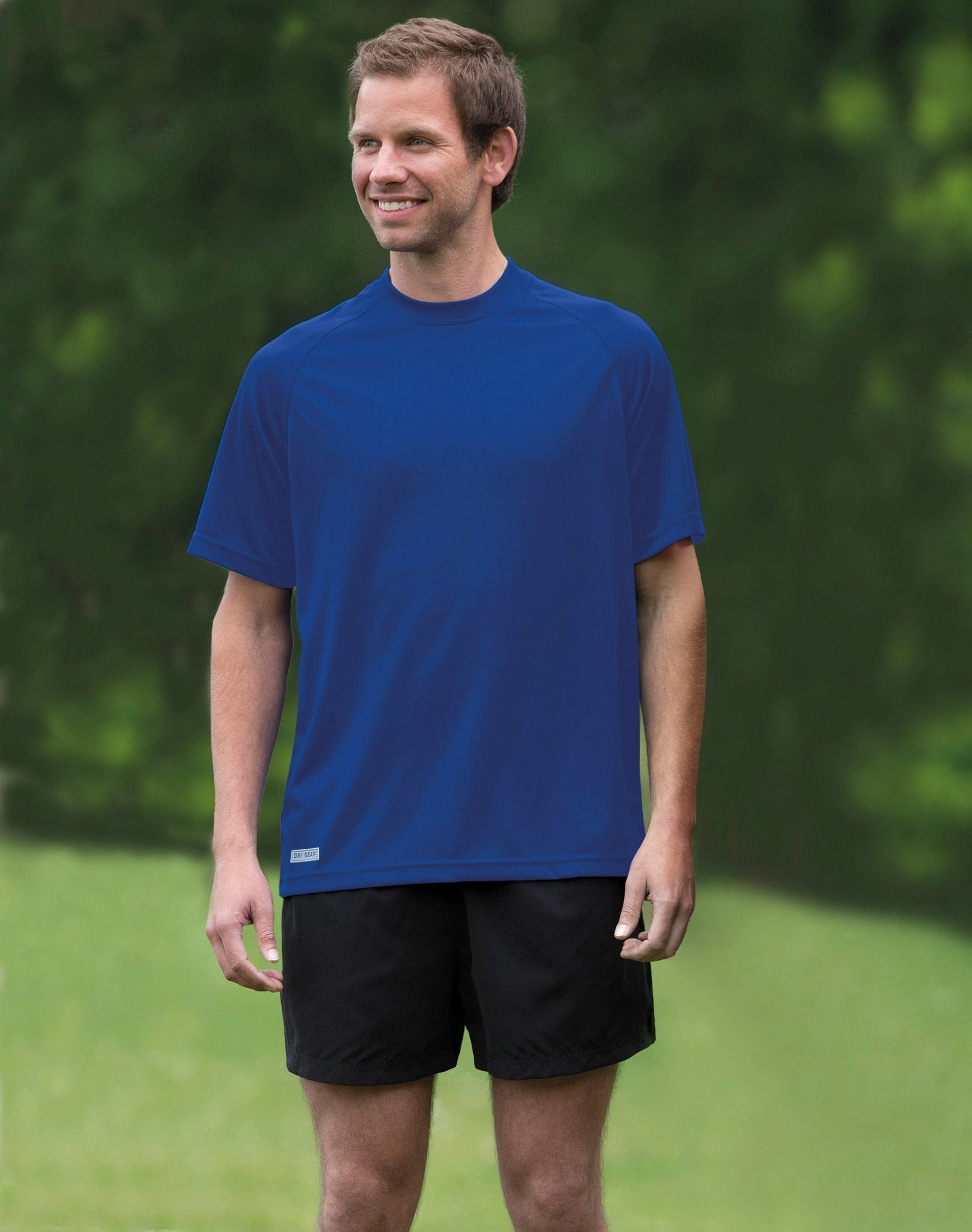 Dri Gear Plain Raglan Tee - Mens - kustomteamwear.com