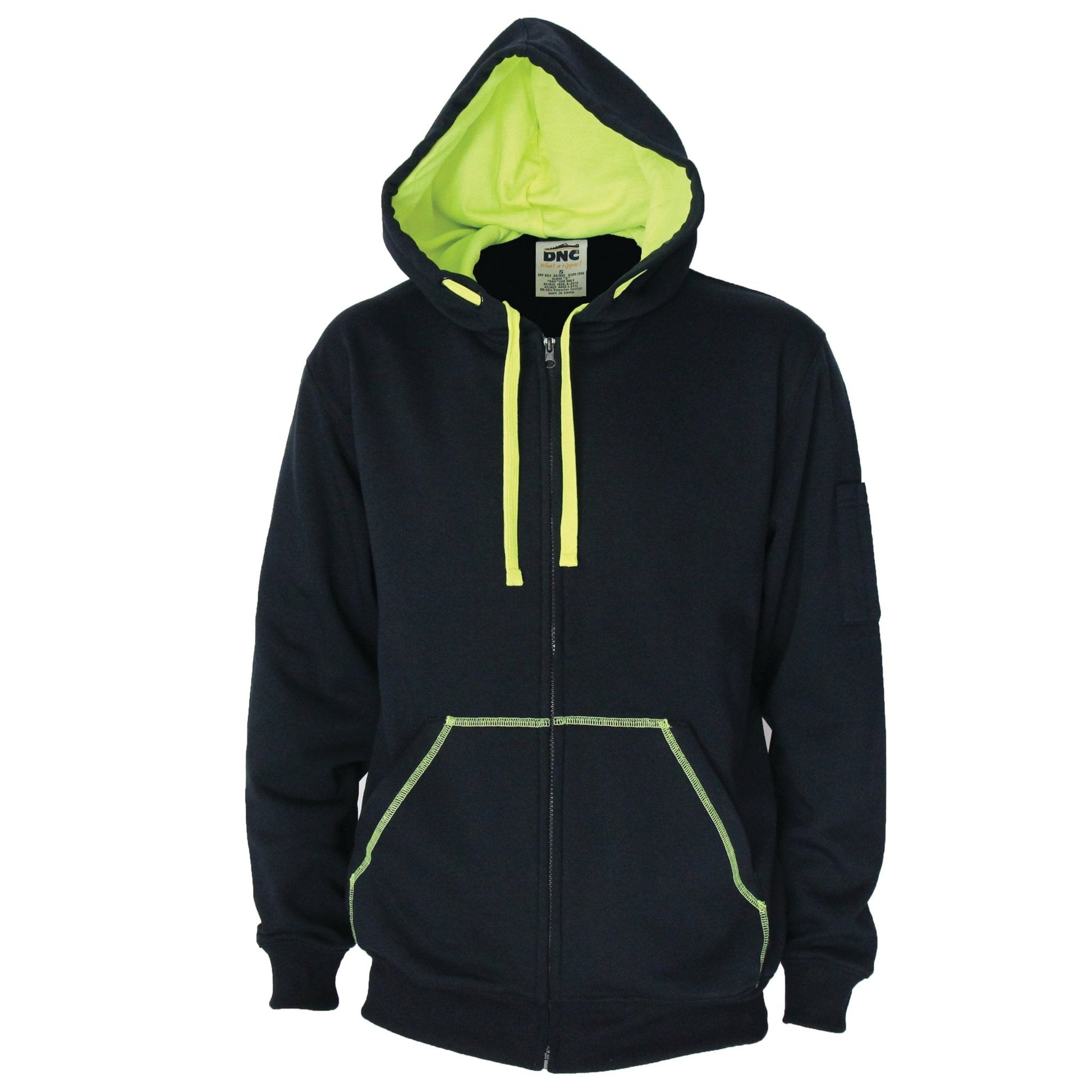 Full zip Super Brushed Fleece Hoodie - kustomteamwear.com