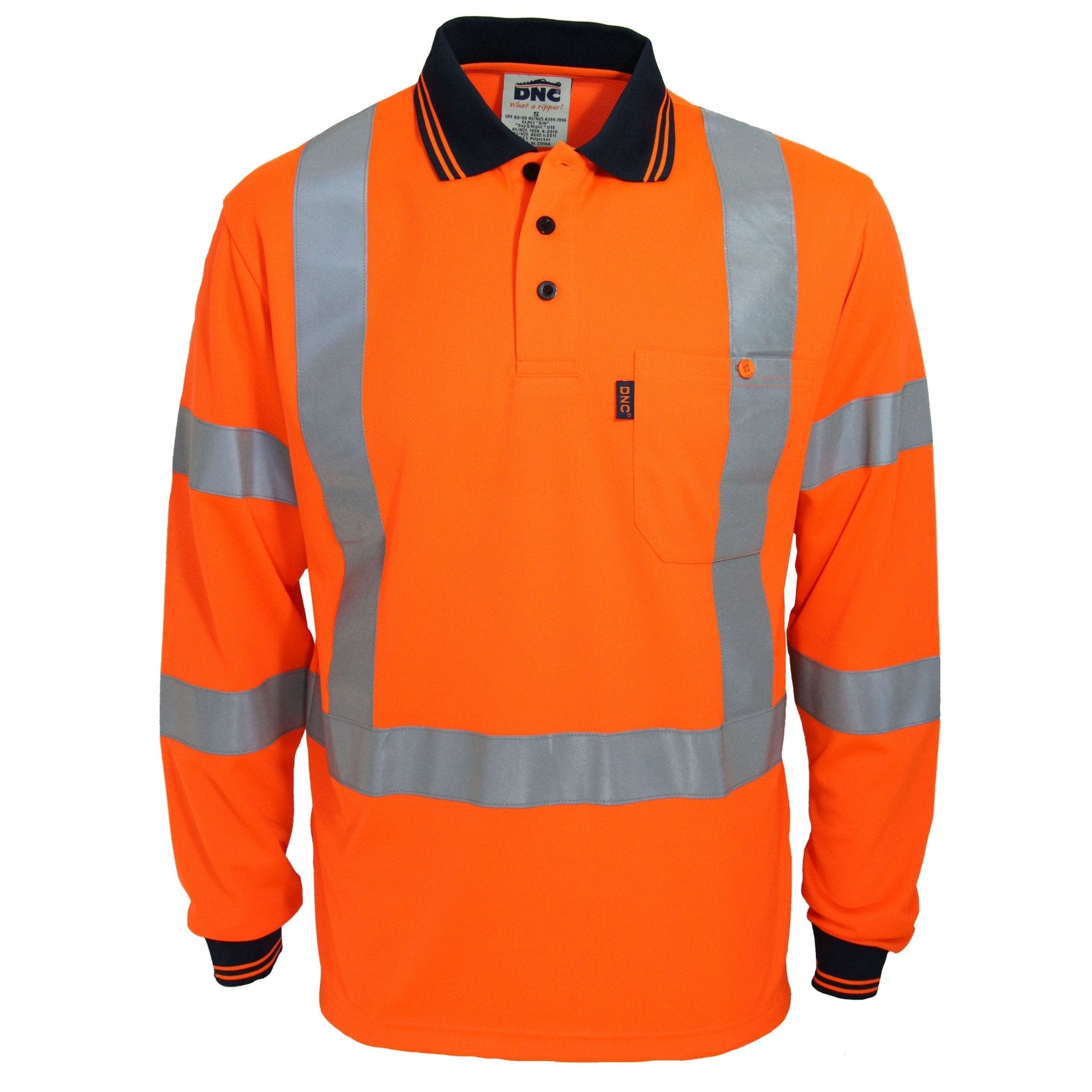 Hi-Vis "X' Back & Bio-motion Taped Polo - kustomteamwear.com