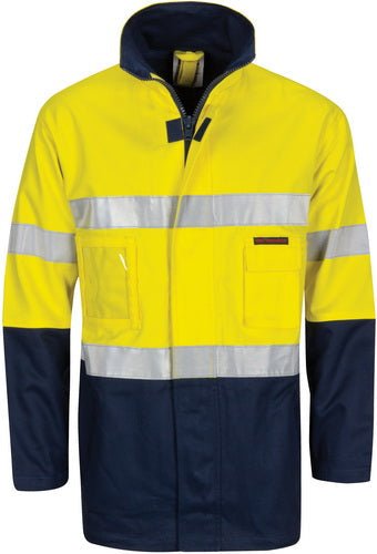HiVis Cotton Drill "2 in 1" Jacket with Generic Reflective R/Tape