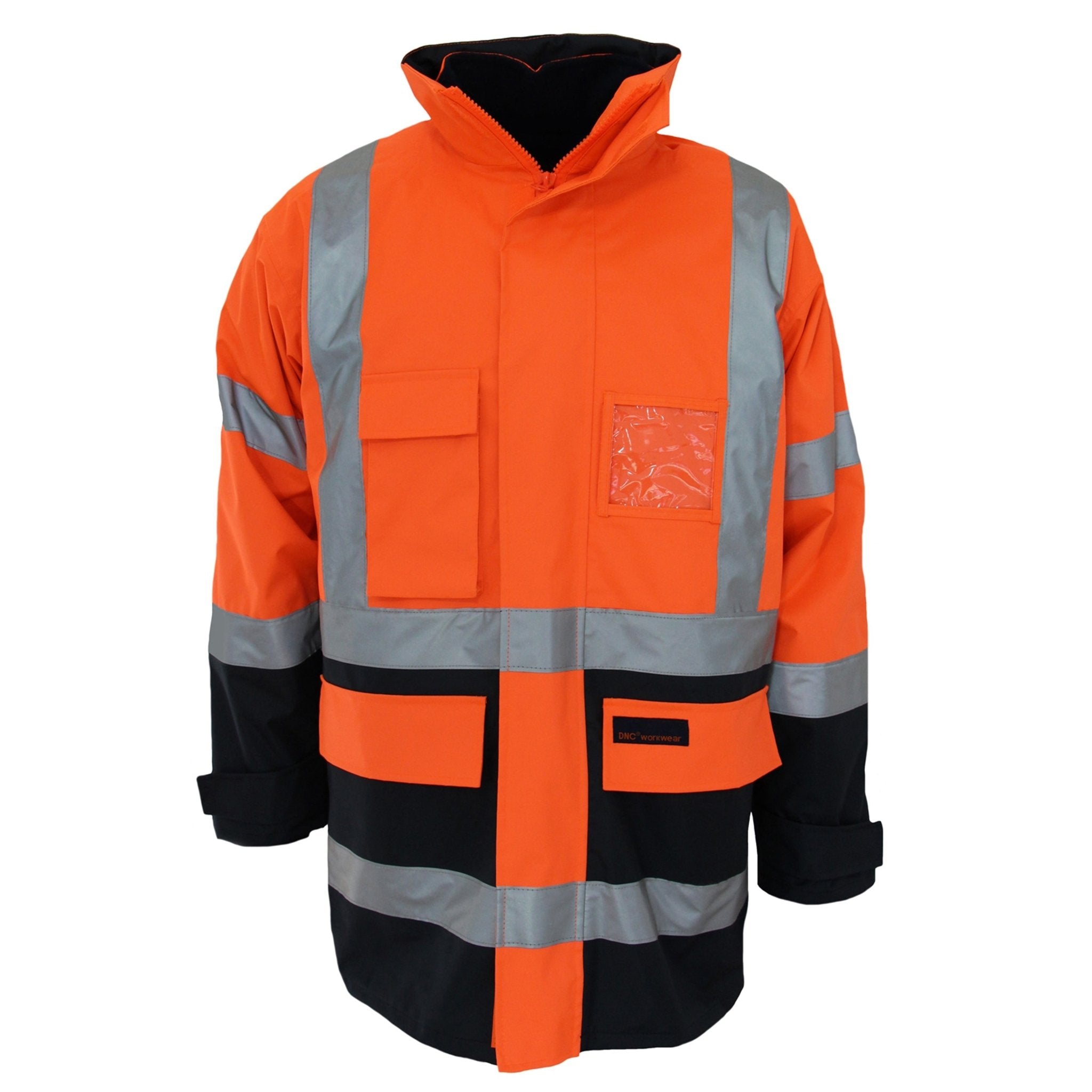 HiVis "H" pattern 2T Biomotion tape "6 in 1" Jacket - kustomteamwear.com