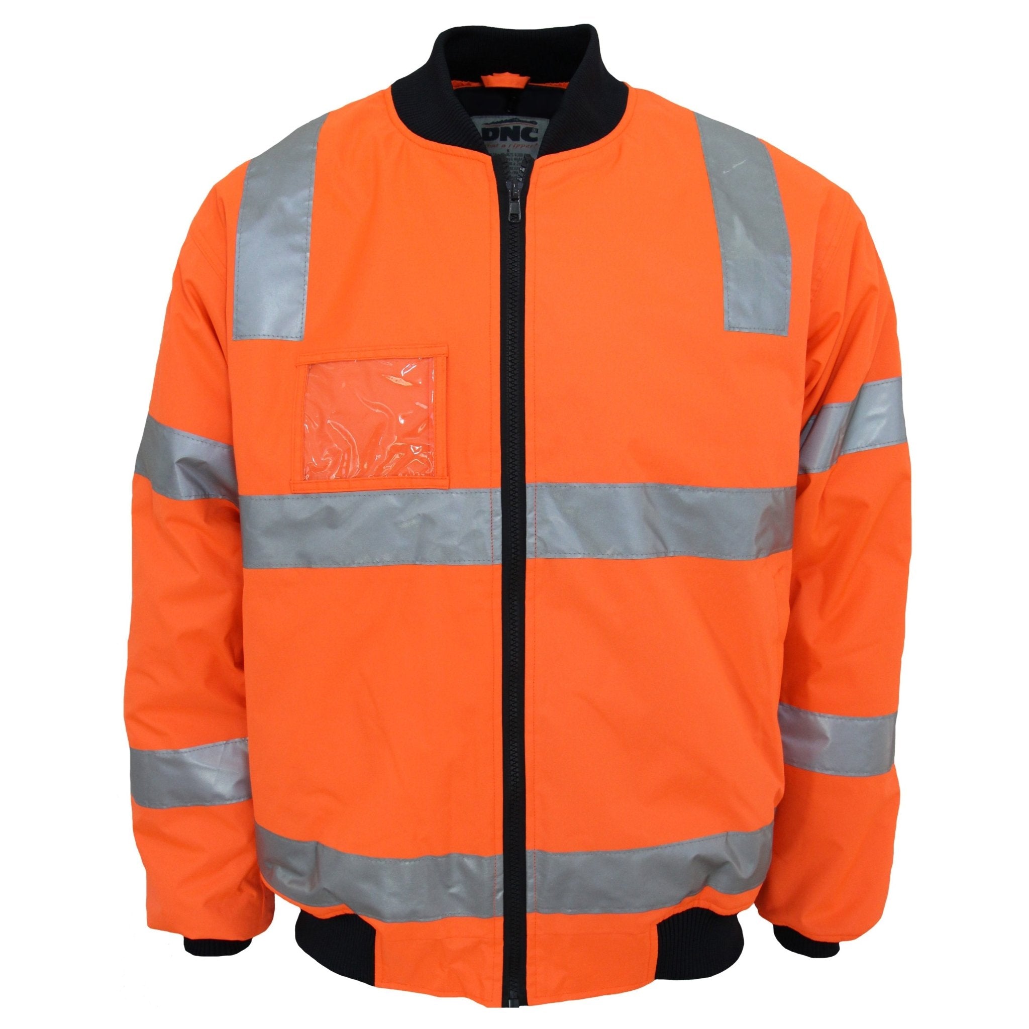 HiVis "Hoop" pattern flying jacket Biomotion tape - kustomteamwear.com