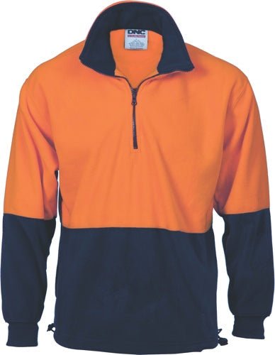 HiVis Two Tone 1/2 Zip Polar Fleece - kustomteamwear.com