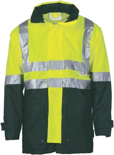 HiVis Two Tone Breathable Rain Jacket with 3M R/ Tape