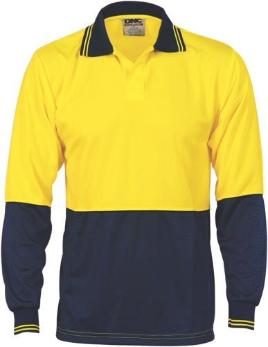 Hivis Two Tone Food Industry Polo - Long Sleeve