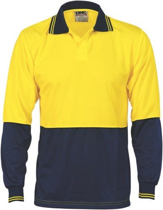 Hivis Two Tone Food Industry Polo - Long Sleeve