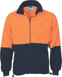 HiVis Two Tone Full Zip Polar Fleece - kustomteamwear.com