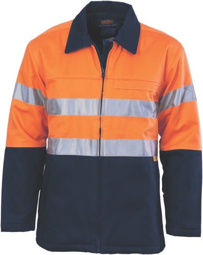 HiVis Two Tone Protect or Drill Jacket with 3M R/ Tape - kustomteamwear.com