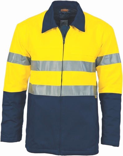 HiVis Two Tone Protect or Drill Jacket with 3M R/ Tape