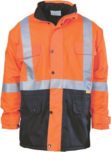 HiVis Two Tone Quilted Jacket with 3M R/Tape - kustomteamwear.com