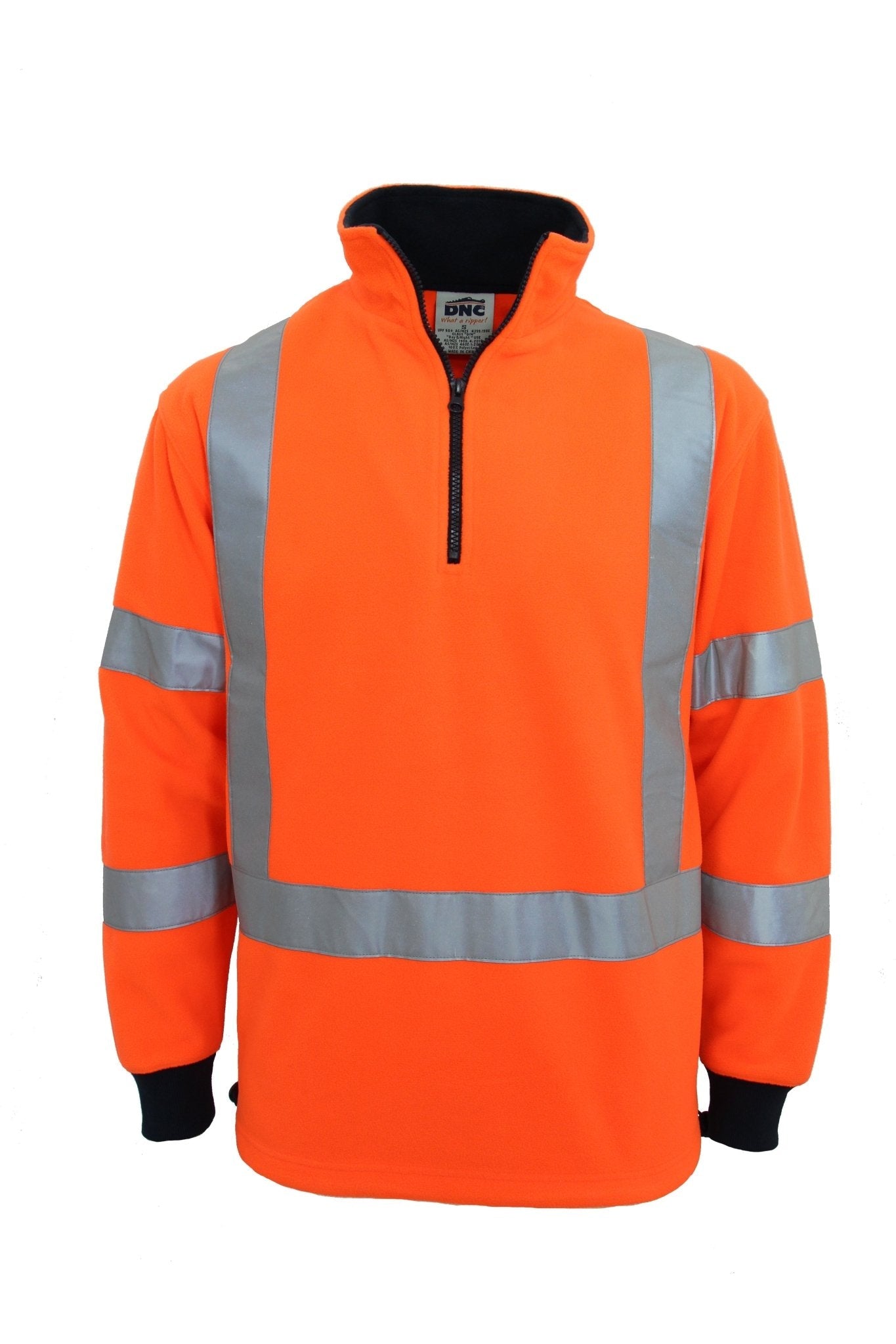 Hivis "X" back & Biomotion taped Polar Fleece - kustomteamwear.com