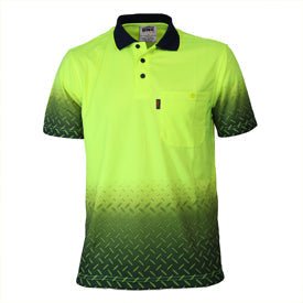 Hvs Sublimated DiamdPlate Polo - kustomteamwear.com