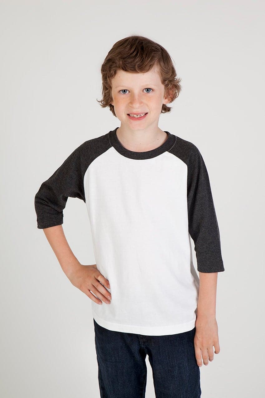 Kids 3/4 Raglan Sleeve T-shirt - kustomteamwear.com