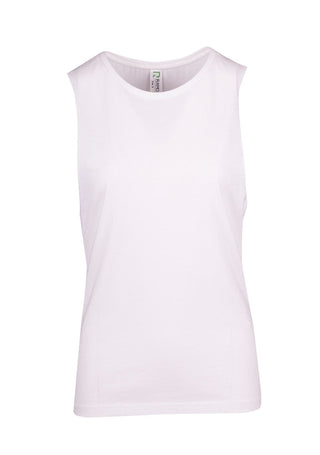 Ladies 160gsm 100% combed cotton sleeveless tee