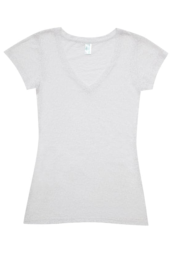 Ladies Burnout V-neck T-shirt