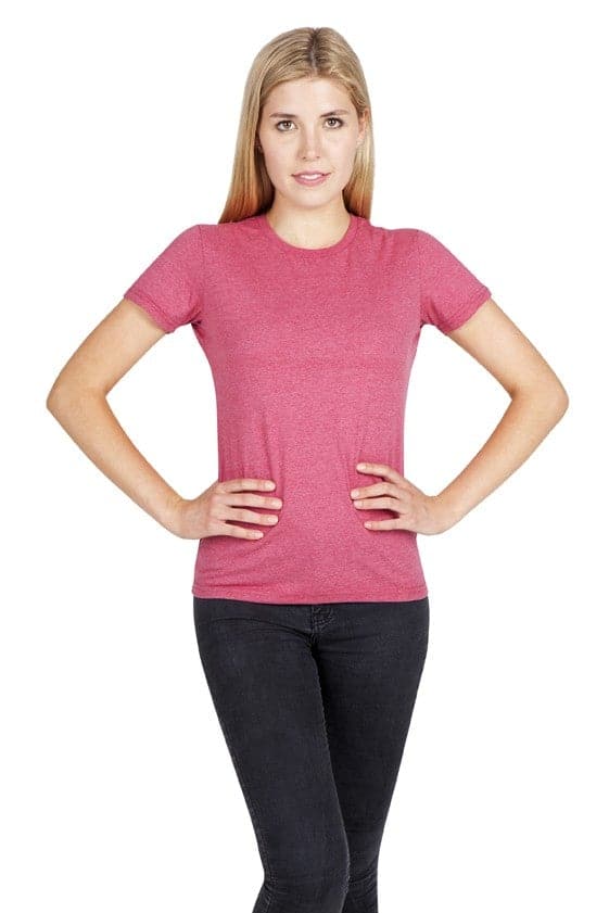 Ladies Color Marl Tee - kustomteamwear.com