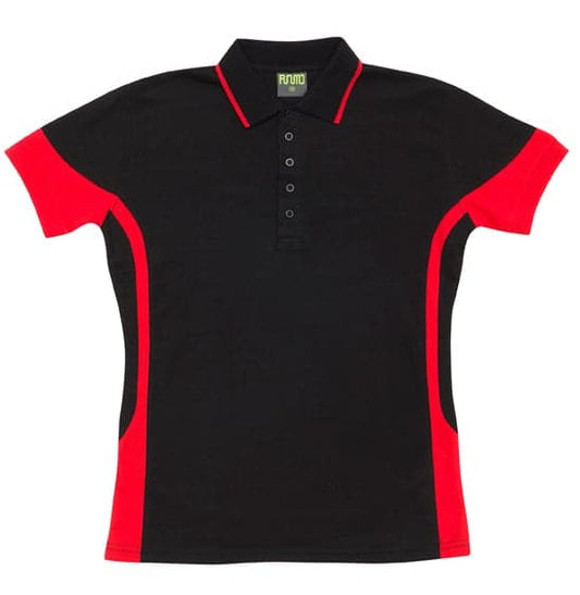 Ladies Contrast Polo - kustomteamwear.com