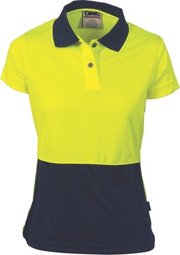 Ladies HiVis Two Tone Polo - Short Sleeve