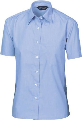 Ladies Regular Collar, Side Splits, Single Pocket - Short Sleeve - kustomteamwear.com