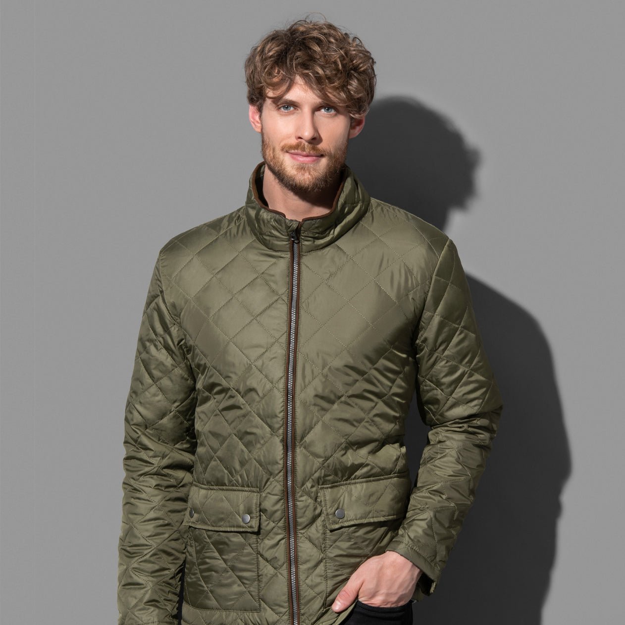 Men's Active Quilted Jacket - kustomteamwear.com