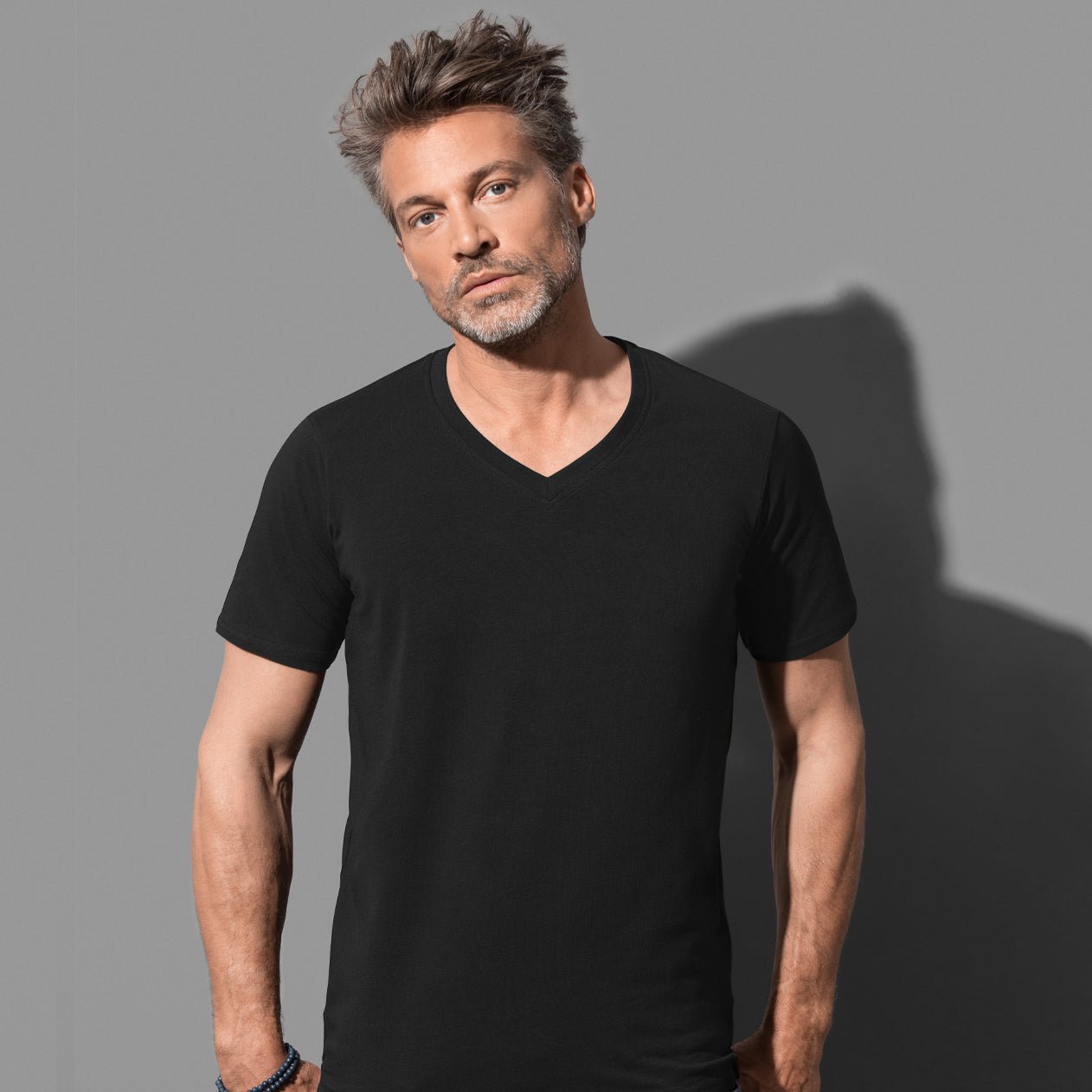 Men's Dean Deep V-neck - kustomteamwear.com