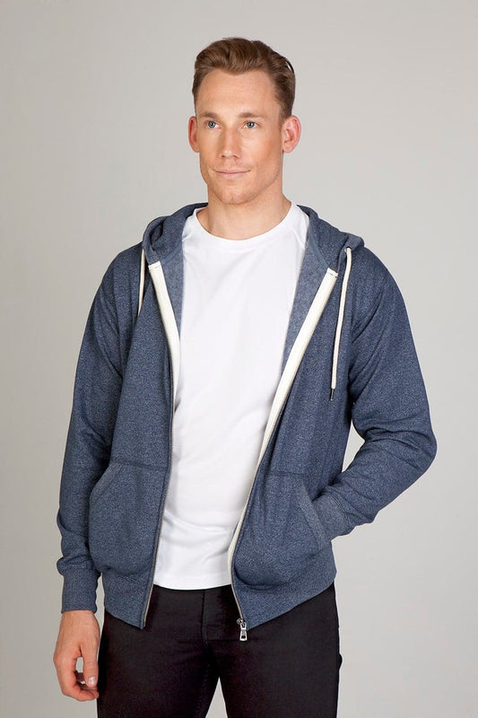 Mens Greatness Heather Zip Hoodie - kustomteamwear.com